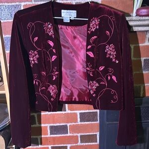 Adrianna Papell Occasions Women’s 14 velvet jacket